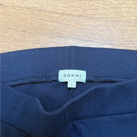 DONNI Rib Kick Flare in Navy - Picture 4 of 5